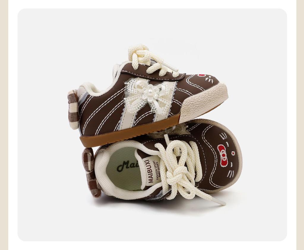 2026 Spring Kids' Fashionable Non-slip Baby Girl Casual Sports Shoes with Soft Sole