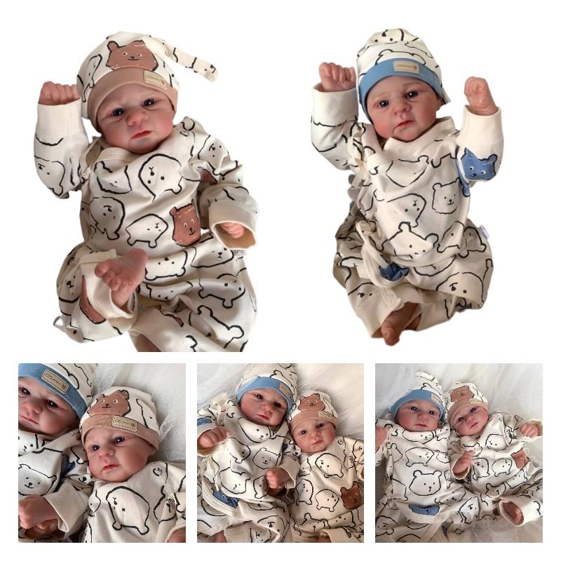 Simulation 49cm Reborn Doll Baby Bath Companion Real Life Toys Lifelike Gift Kid