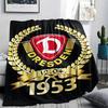 1 ks Flísová deka s potiskem SG Dynamo Dresden, Vysoká kvalita, Pohodlná pro všechna roční období, Domácí dekorace, Teplo a pohodlí, Perfektní jako vánoční dárky149