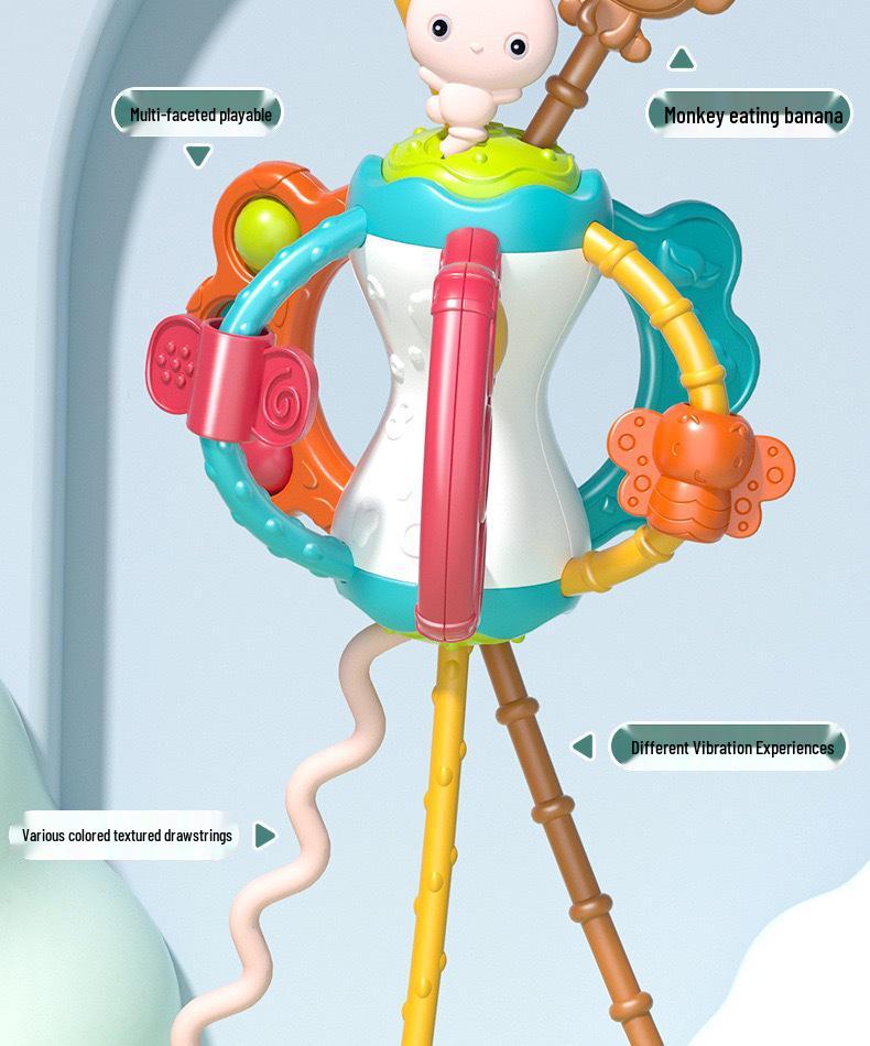 Cross-Border Guyu UFO Finger-Pull Toy: Pressable, Chewable, Enlightening Fun for Early Education