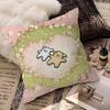 Line CARTOON P-PuppyS Cushion Cover Polyester Sofa Cushions Decorative Throw Pillows Home Decoration Pillowcover