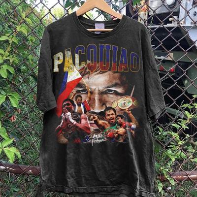 Retro Manny Pacquiao Unisex Unisex S-5XL Shirt 15D73 Unisex T-Shirt