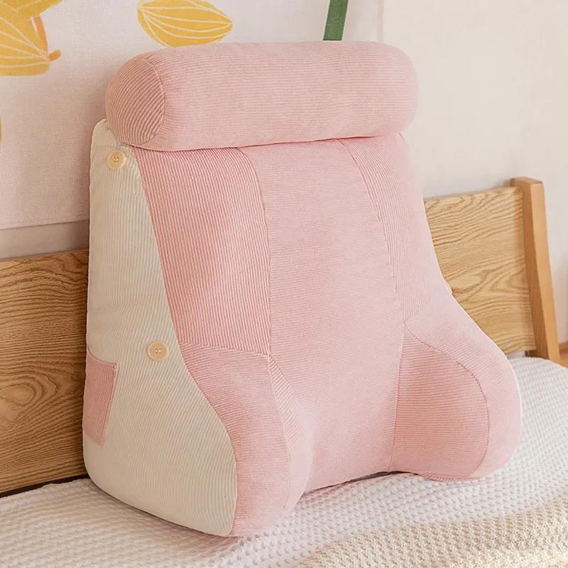 Summer New Corduroy Cool Cushion Waistrest Full Fit Large Backrest Multi Functional Solid Color Cool Cushion Waistrest