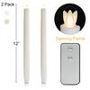Church White Flickering Flameless LED Paraffin Wax Candle