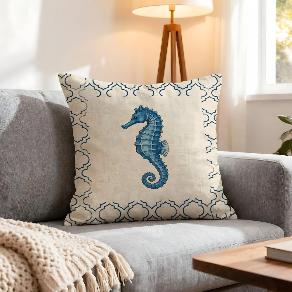 Pattern Conch Pattern Cushion Cover 1Pcs Decorative Covers Soft Cushion Case For Sofa Couch Decor 40X40 45X45 Pillowcases