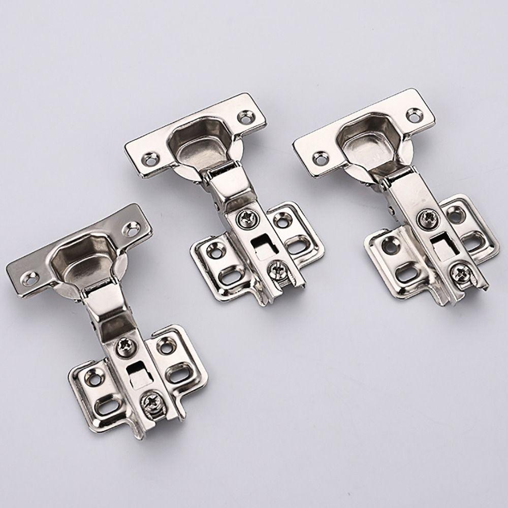 2Pcs Hydraulic Damper Buffer Concealed Hinges with Screws Cabinet Hinge  for Wardrobe Door