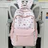 Schoolbag Junior High School High School Student Schoolbag Cute Bow Kitten Backpack College Style High Value Small Fresh Backpack