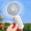 Handheld Desktop Fan with Lanyard Dual-Use Portable Cooling Fan for Students Commuting Traveling Type-C Fast Charging Low Noise Summer Gadget