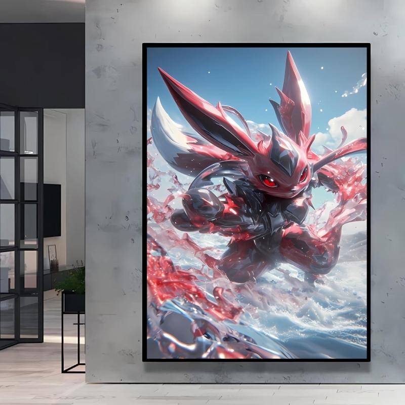 Classic Anime Character Pictures Pokemon Arceus Canvas Painting Wall Art Poster Home Children's Bedroom Decor Friends Gifts