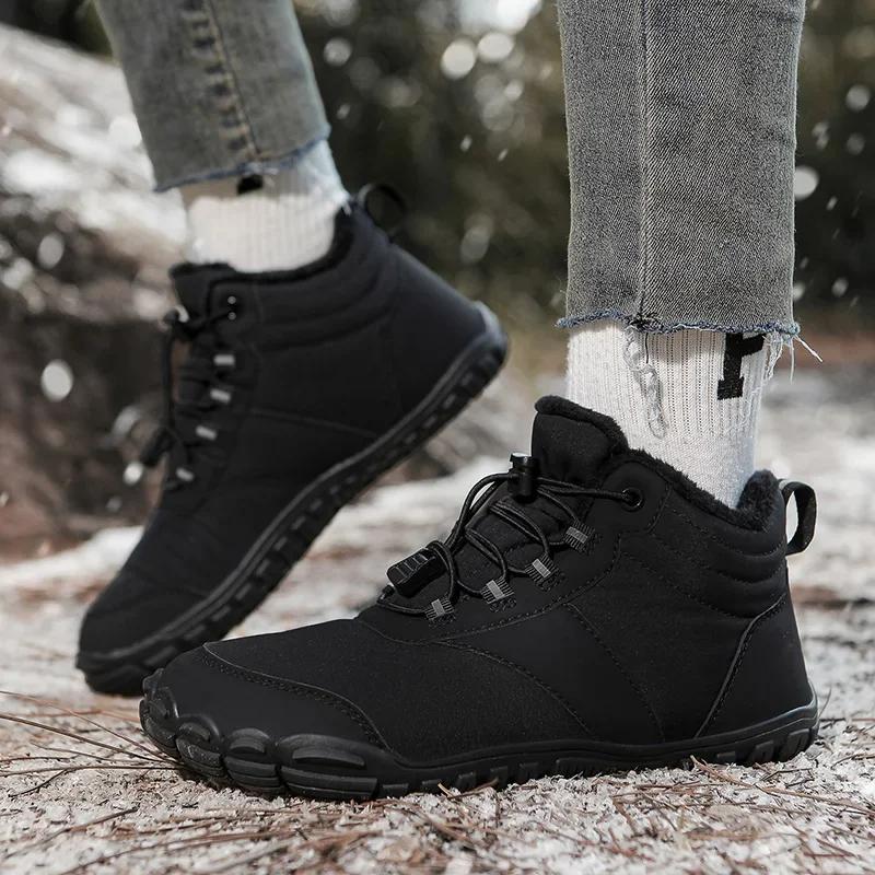 Damen Winter Schneestiefel Qualität Damen Outdoor Schnür-Sneaker Freizeit Herren Knöchelstiefel Plüsch Warm Baumwollschuhe Zapatillas Herren
