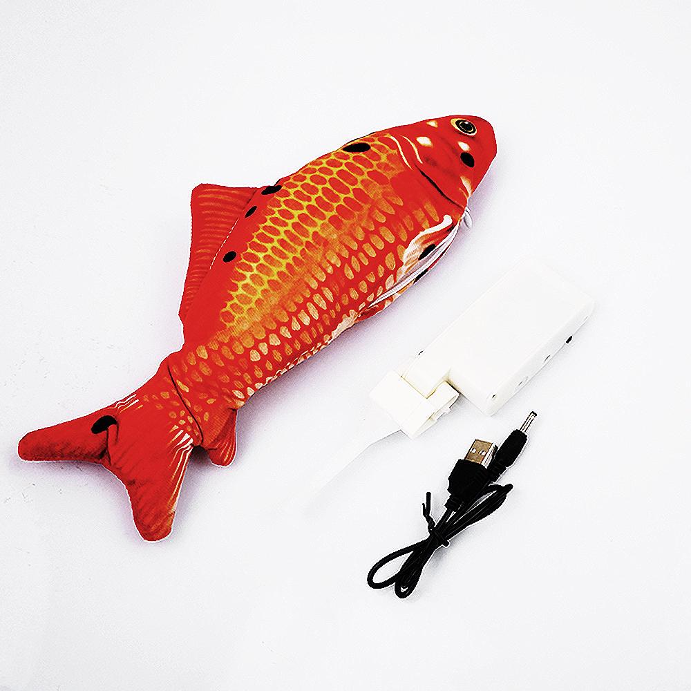 Elektrická rybí plyšová hračka pro kočky