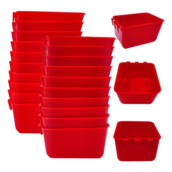 5 Pcs Chicken Cage Cups Bird Hanging Feeders Poultry Water Bowls with Hook Food Bowls for Bunny Pigeon Small Animals