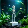 Regalo Creativo para Acuaristas Esqueleto Bailarín Bomba de Burbujas para Acuario con Articulaciones Móviles Decoraciones para Tanque de Halloween Bomba de Aire de Burbujas Dinámicas Accesorio