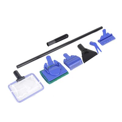 5 in 1 Aquarium Aquarium Bürste Kiesrechen Netz Gabel Schwamm Reinigungswerkzeug Set