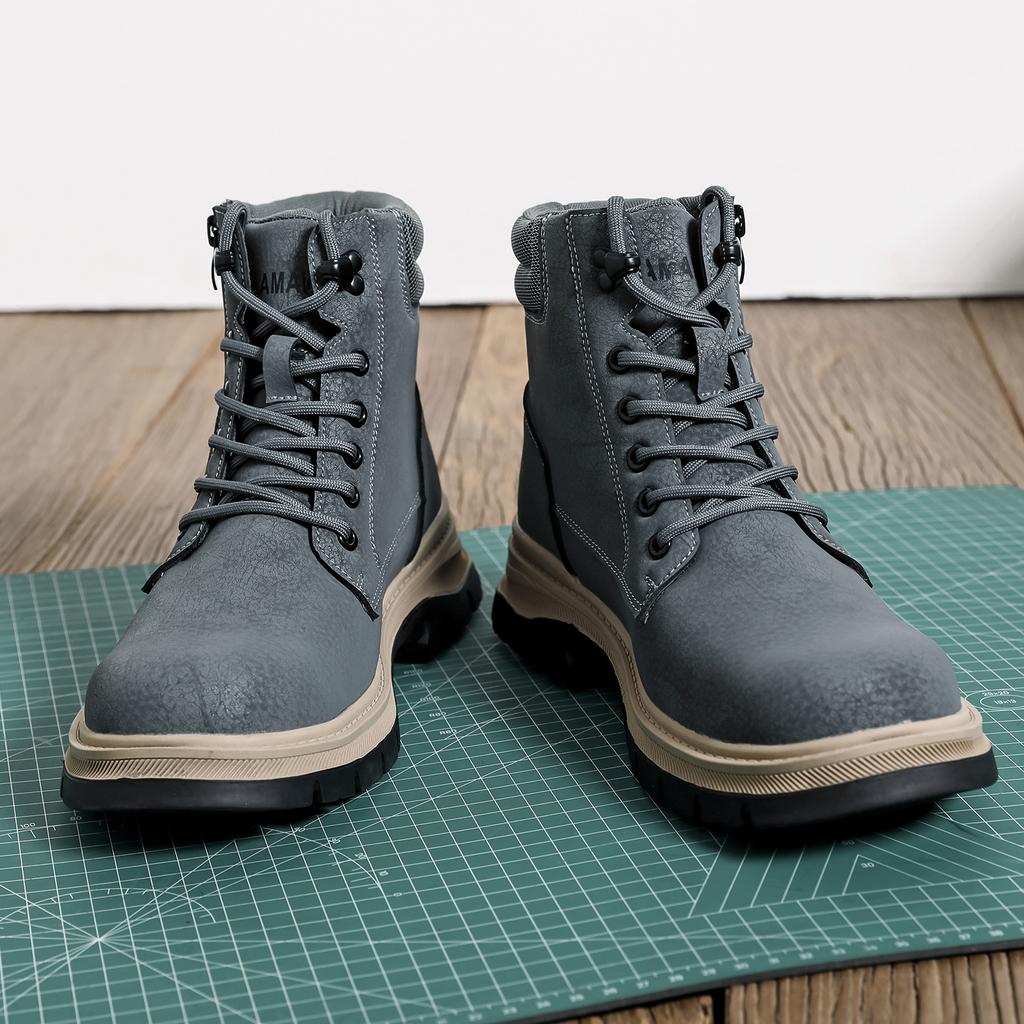 Stahlkappenschuhe für Herren Arbeitsstiefel Durchstichsichere Schutzarbeitsschuhe Herrenschuhe Sicherheits-Sneaker Wasserabweisend