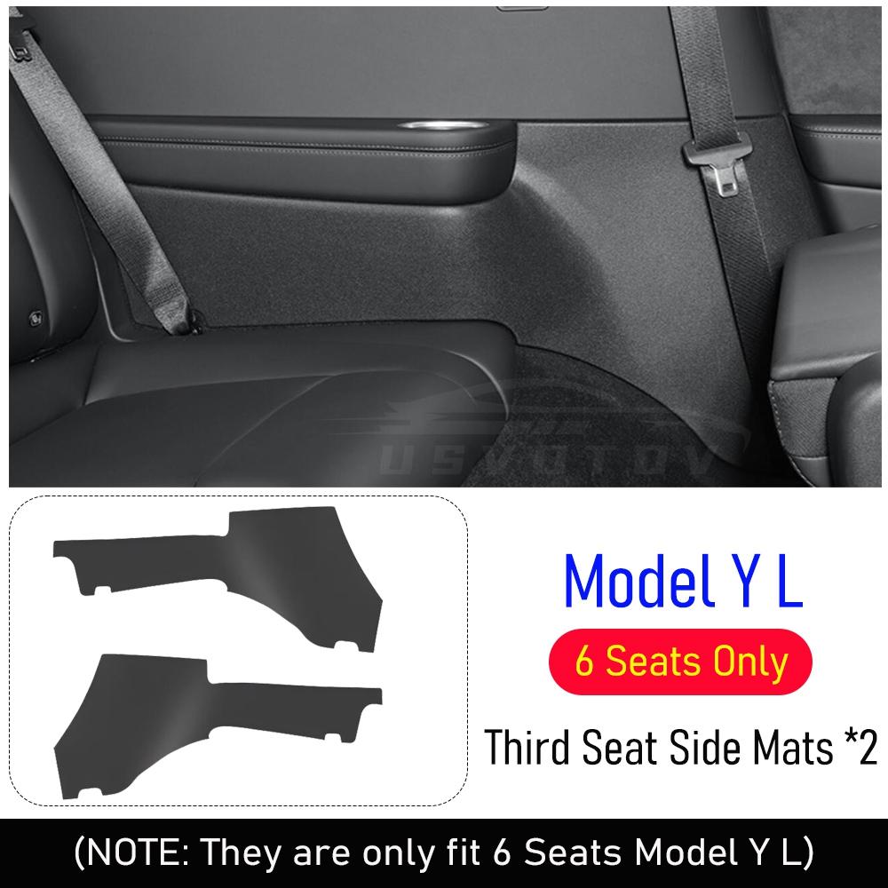 Door Sill Protector for Tesla Model YL Y L 2026 Accessories Anti-Kick Door Sill Guards Seat Slide Rail Pad Trunk Side Cover Mats