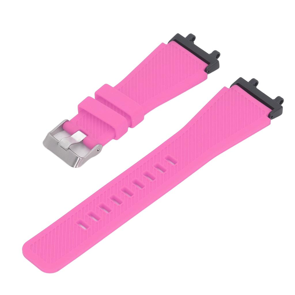Smart Watch Band for Men Women Metal Silicone Solid Color Elastic Soft Smartwatch Replacement Strap