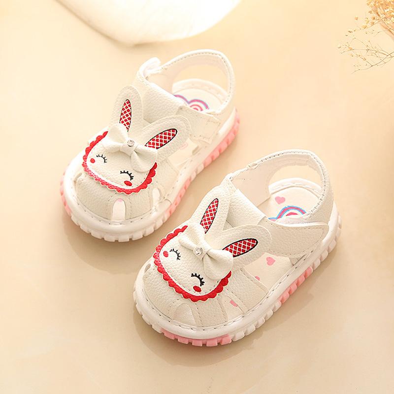 

Summer baby shoes, sandals, princess shoes, soft-soled toddler shoes, children s sandals, embroidered baby girl shoes0-2Years Old 15-19Take a photo with on белый