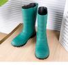 Men's Waterproof Non-Slip High-Top Rubber Rain Boots for Fishing and Car Wash