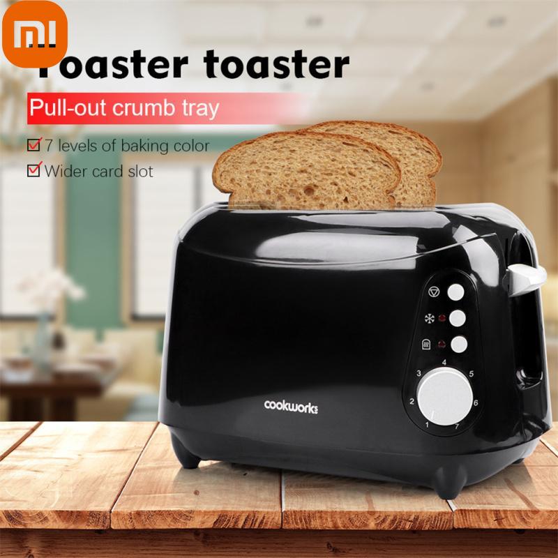

Xiaomi 1 набор тостеров со светодиодной подсветкой и 2 тостера для завтрака с очень широким слотом (uk Plug)