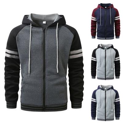 Men's Hoodie Cardigan Zip Hoodies Hooded Plain Pocket Sports&Outdoor Streetwear Cool Casual Spring & Fall Clothing Hoodies Sweatshirts Men's Coats