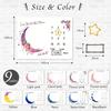 Sleep Art Moon Age Photo Mat Baby Photo Sheet Thin Blanket Baby Growth Record Gift [MUMULOT] (Navy)