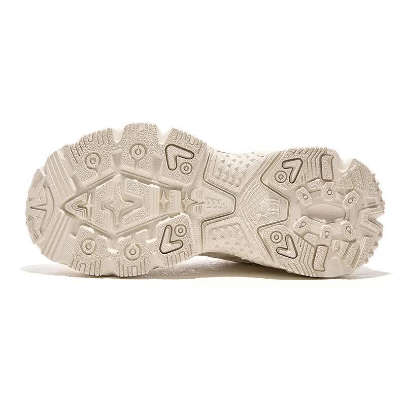 Camel Retro Platform Dad Sneakers
