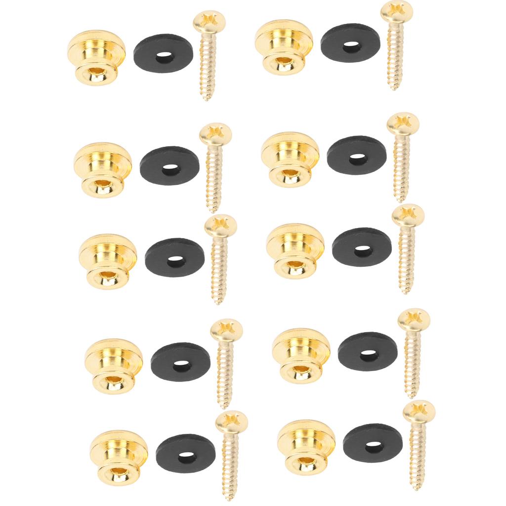 5 Set Guitar Strap Lock End Pins for Bass Ukulele Musical Instrument Peripheral Accessories