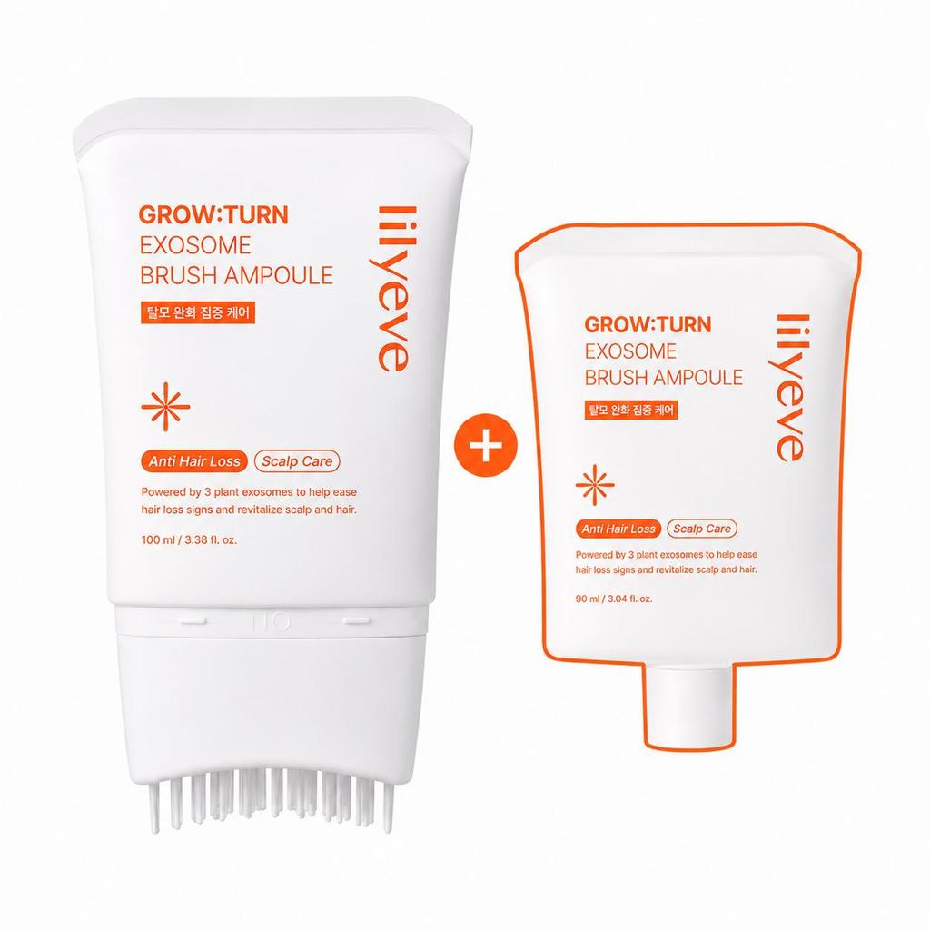 lilyeve Growturn Exosome Brush Ampoule Main 100ml, Refill 90ml  (9 Options)