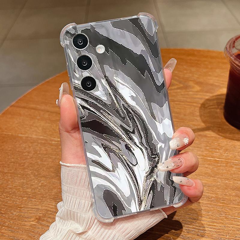 Luxury Marble Pattern Phone Case For Samsung Galaxy A57 A37 A17 A56 A16 A55 A36 A26 A15 A35 A54 A53 Clear Shockproof Soft Cover