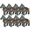 MOC Medieval Military Building Blocks Cavalry Regiment Knight Horse Animal Accessories Set Mini Bricks Buy Goods Boy Toy Gift