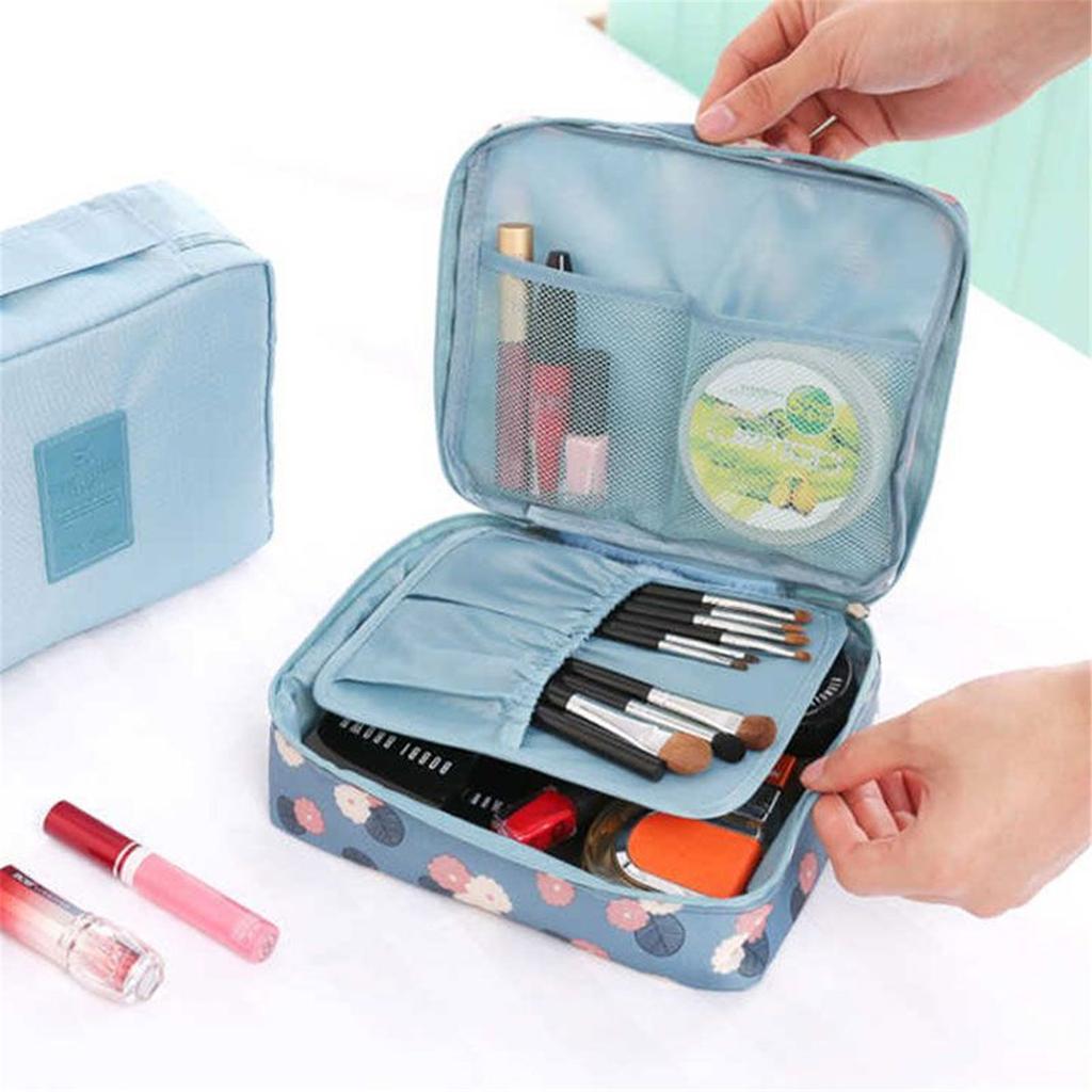 Women Cosmetic Bag Women Makeup Bag High Capacity Toiletries Storage Pouch Travel Make Up Organizer Waterproof Beauty Bags