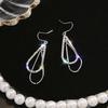 LATS Large and Small Circle Long Dangle Earrings Korean Zircon Flash Earrings for Women 2020 Female Fashion Jewelry Drop Earings