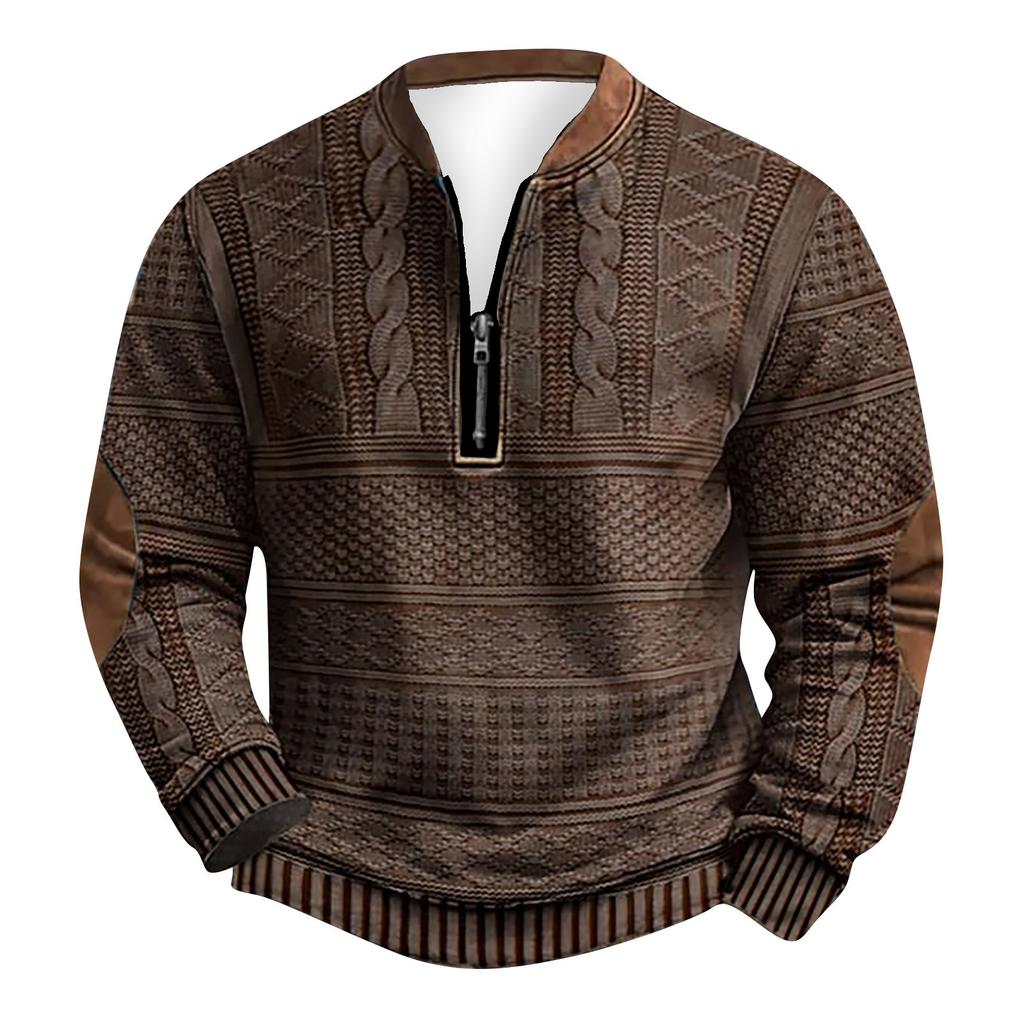 Lässiges Retro-Sweatshirt mit Farbverlauf für Herren