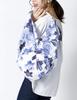 Asobishin Indigo Dye Cherry Blossoms 100 x 100 Three Furoshiki Cotton - (Daytime) - Approx. cm, Widths, (Wrapping Cloth),