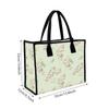 Floral Print Tote Bag Large Capacity Canvas Handbag for Daily Commute Cute Shoulder Bag for Women Shopping Travel