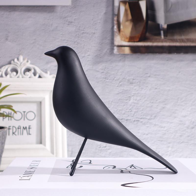 Nordic Style Minimalist Bird Sculpture, Office, Living Room, Bedroom Decoration Ornament, Resin Craft Artwork.