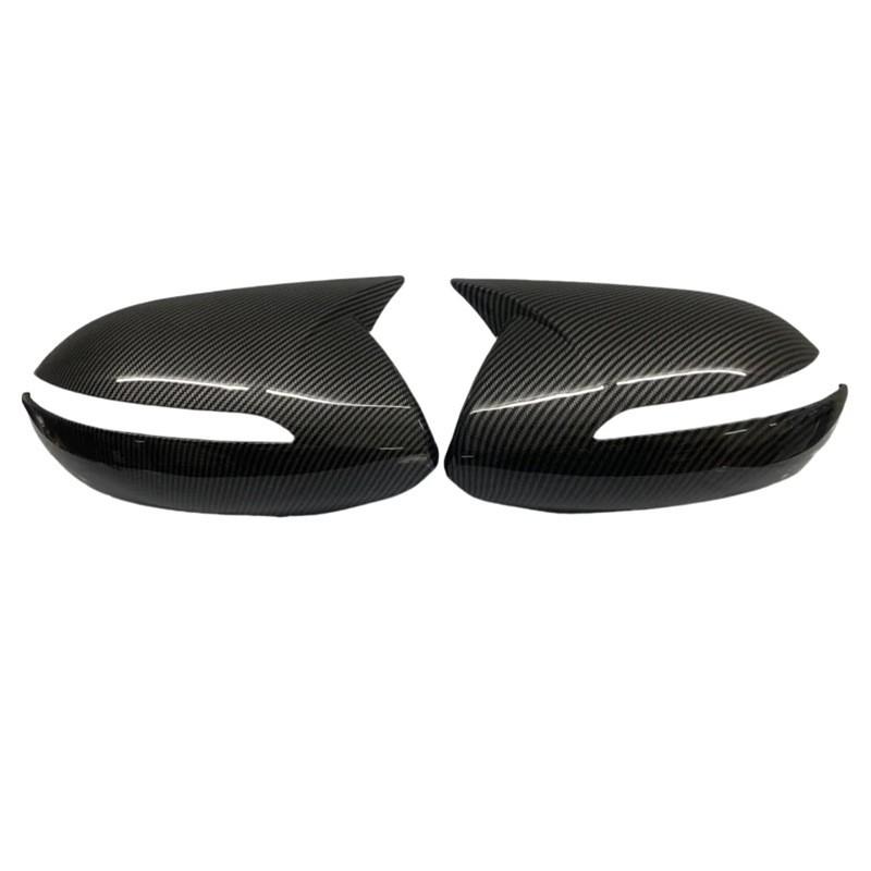 Car Decoration Door Mirror Cover For Kia Sportage KX5 2010-2015 Carbon Fiber Glossy Black Car Rearview Accessories