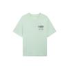 Li Ning SS22 Badfive Smiley Graffiti Letter Print Round Neck Short Sleeve T-Shirt Women T-Shirts Water-Wave-Green AHSS408-2