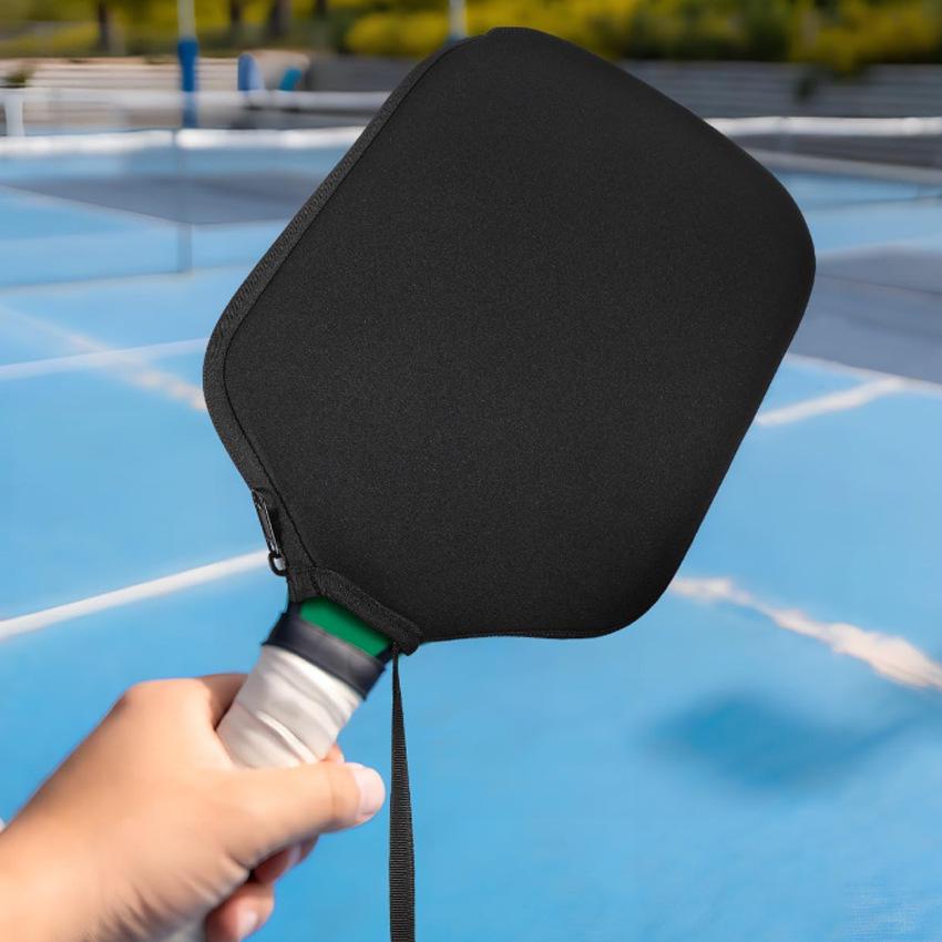 Custodia impermeabile in neoprene per racchetta da pickleball con cerniera anti-caduta