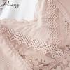 Moda donna pizzo floreale bralette top estivo scollo a V canotte crop top reggiseno cinturino per spaghetti donna canotta gilet reggiseno intimo