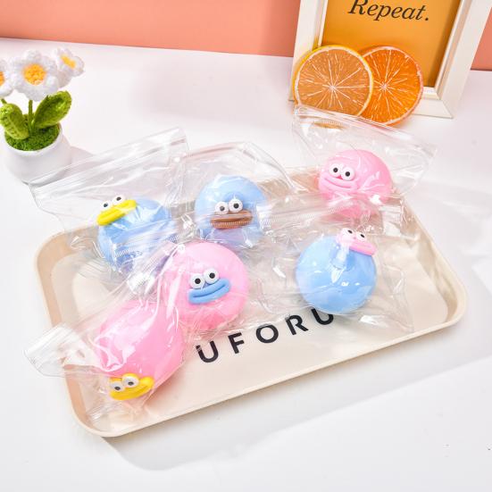 Cartoon Sausage Mouth Stress Ball Toy Stress Relief Big Eyes Squeeze Ball Fidget Toy Slow Rising Home Office Worker Desk