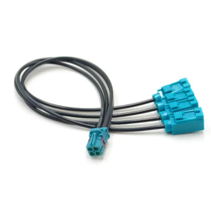TE Mini 4-in-1 FAKRA Female LVDS Panoramic Image Wiring Harness