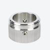 Stainless Steel Radiator Valve Adapter with Hex Wrench Screws Universal Leak-Proof Snap-On Metal Radiator Valve Connector Fitting Kit