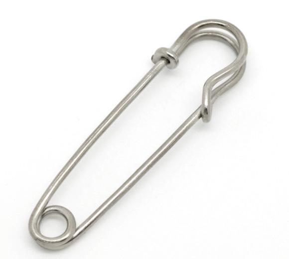 

Metal Large Safety Pin Brooch Stitch Holders with Holes For DIY Craft Jewelry Making Supplies Accessories