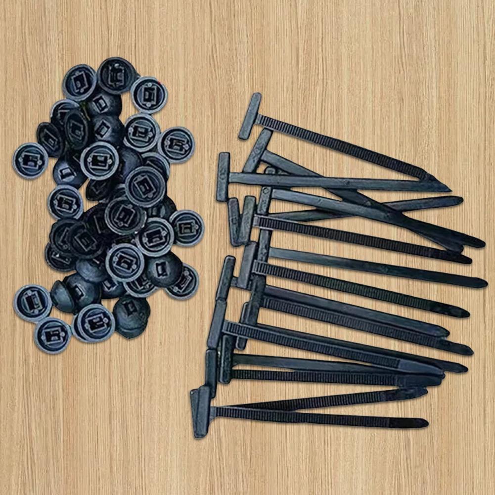 100/200Pcs Nylon Cable Zip Ties Self-Locking Heavy Duty Cable Tie Buckle Universal Zip Ties Holder Wire Tie Fastening Strap Tool