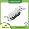 UL Standard Rocker Switch: Single Gang, US Single Pole, 15A 120V