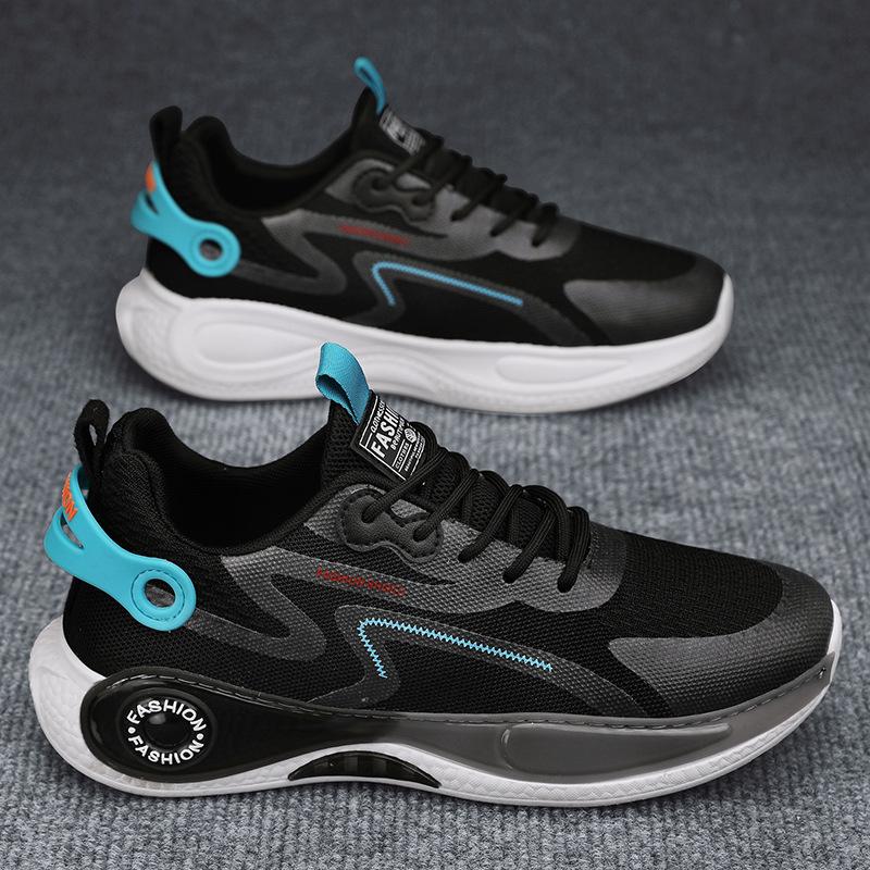 

Осень 2025 года, новые спортивные кроссовки, мужская корейская версия, модные повседневные кроссовки с низким верхом на толстой подошве, дышащие, для папы 39