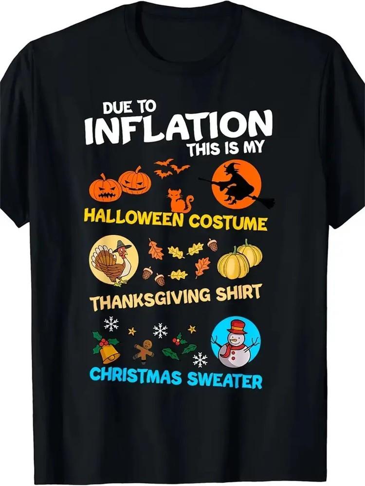 Men039;s Creative Top Casual Short Sleeve Crew Neck T-shirt Men039;s Clothing For Ha Unisex T-Shirt L