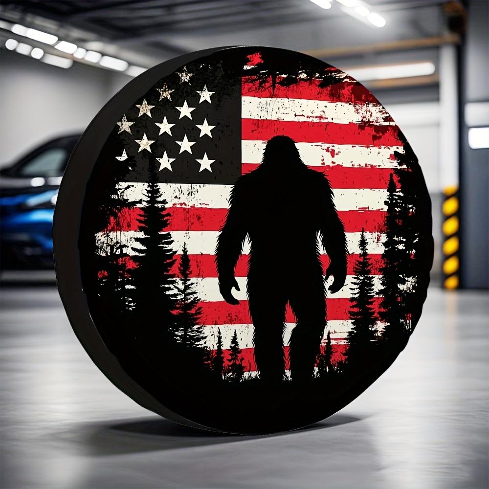 1pc, Tire Protection Covers Featuring The American Flag Design, Made From Versatile Fabric, No Electricity Required, Suitable Fo